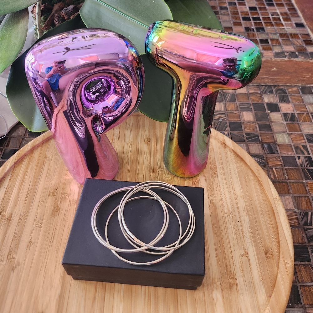 950 Sterling Silver Bangle Bracelets - image 4